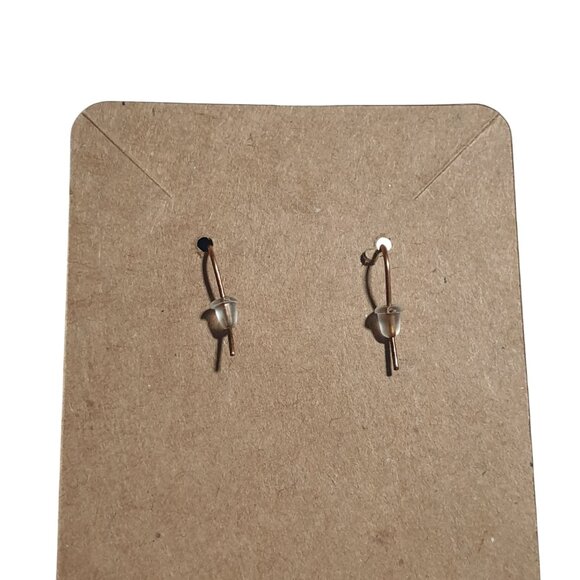 Boho Chic Pounded Copper Patina Bali Core Dangling Earrings Beach Core Mom Gift - Picture 4 of 4